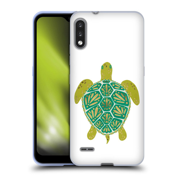Cat Coquillette Sea Turtle Green Soft Gel Case for LG K22
