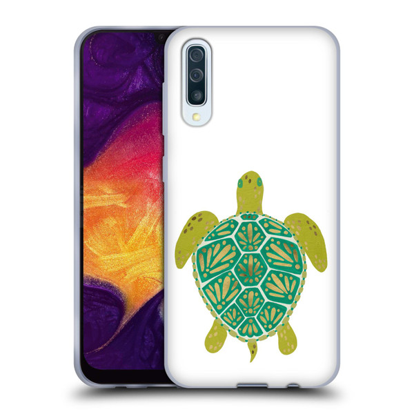 Cat Coquillette Sea Turtle Green Soft Gel Case for Samsung Galaxy A50/A30s (2019)