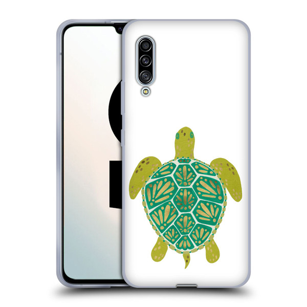 Cat Coquillette Sea Turtle Green Soft Gel Case for Samsung Galaxy A90 5G (2019)