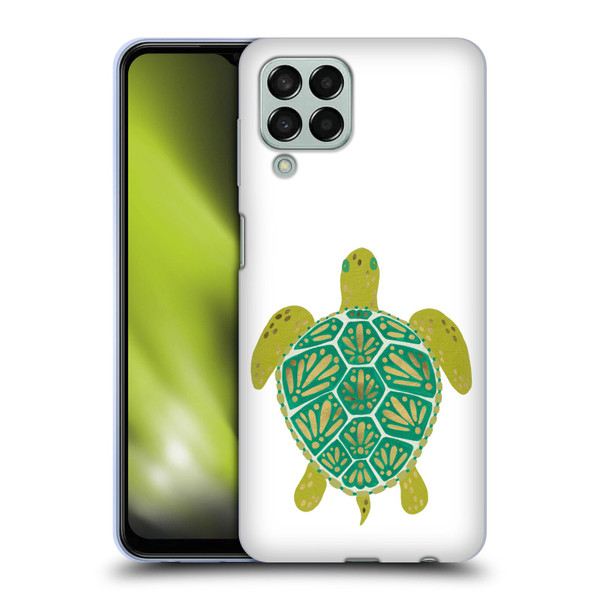 Cat Coquillette Sea Turtle Green Soft Gel Case for Samsung Galaxy M33 (2022)