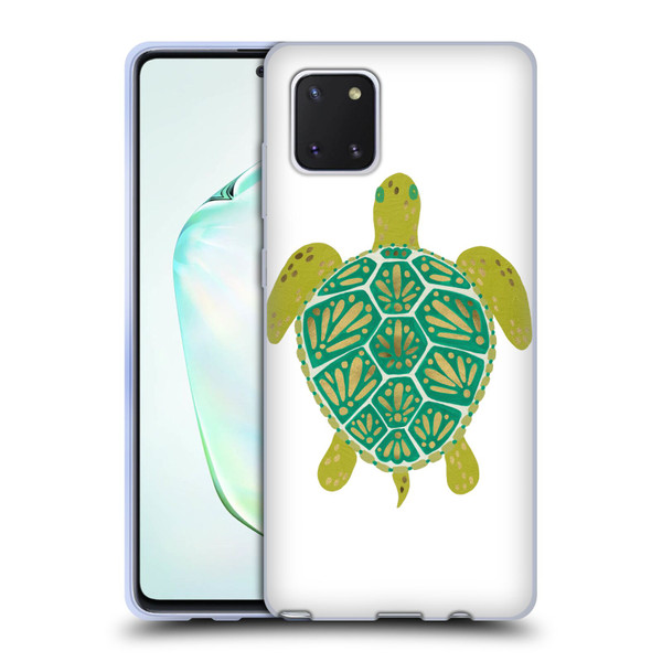 Cat Coquillette Sea Turtle Green Soft Gel Case for Samsung Galaxy Note10 Lite