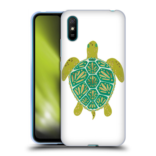 Cat Coquillette Sea Turtle Green Soft Gel Case for Xiaomi Redmi 9A / Redmi 9AT