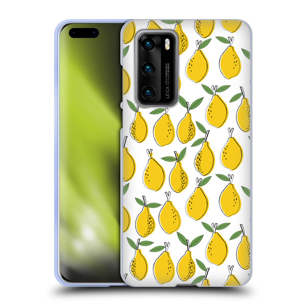 Andrea Lauren Design Food Pattern Lemons Soft Gel Case for Huawei P40 5G