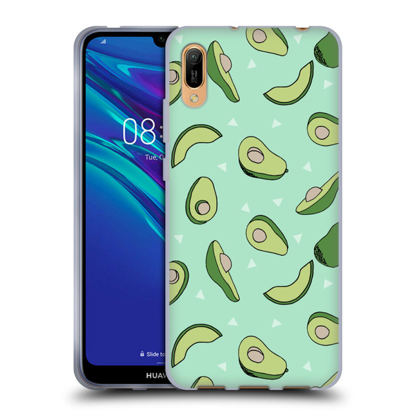 Andrea Lauren Design Food Pattern Avocado Soft Gel Case for Huawei Y6 Pro (2019)