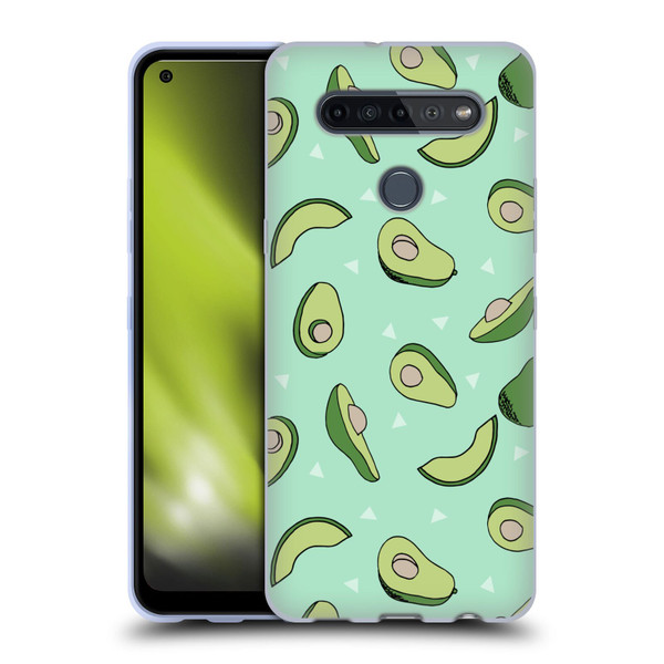 Andrea Lauren Design Food Pattern Avocado Soft Gel Case for LG K51S