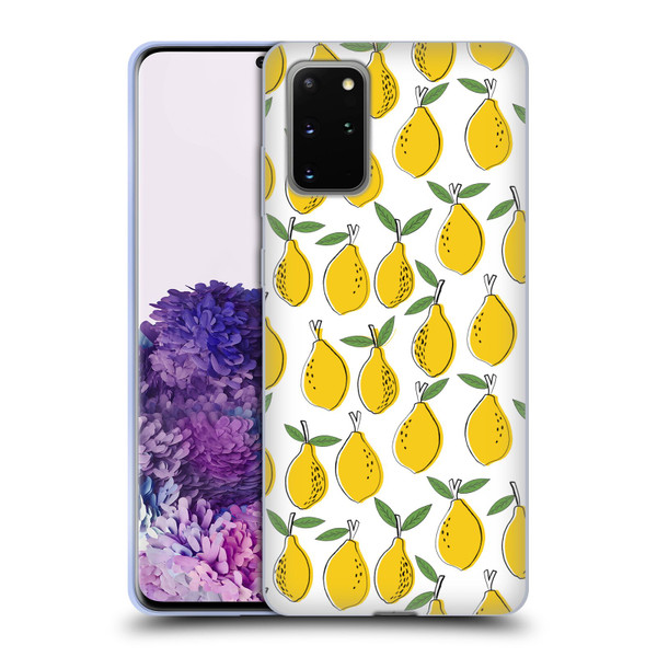 Andrea Lauren Design Food Pattern Lemons Soft Gel Case for Samsung Galaxy S20+ / S20+ 5G