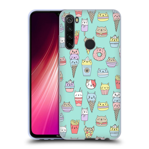 Andrea Lauren Design Food Pattern Catfood Soft Gel Case for Xiaomi Redmi Note 8T