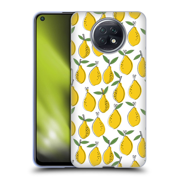 Andrea Lauren Design Food Pattern Lemons Soft Gel Case for Xiaomi Redmi Note 9T 5G