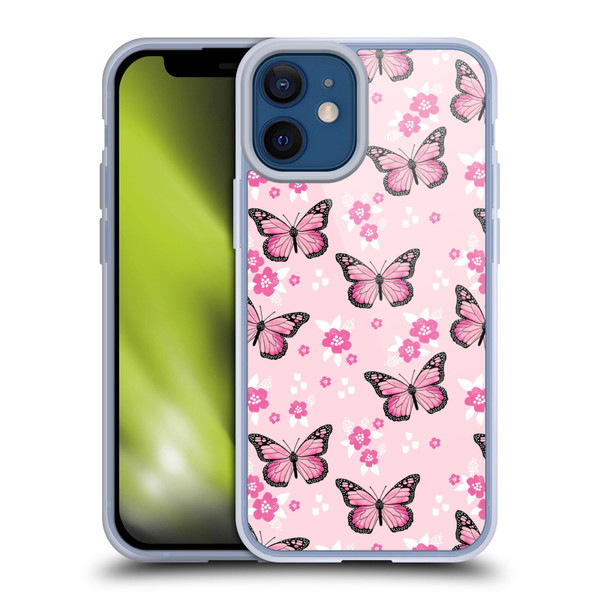 Andrea Lauren Design Lady Like Butterfly Soft Gel Case for Apple iPhone 12 Mini