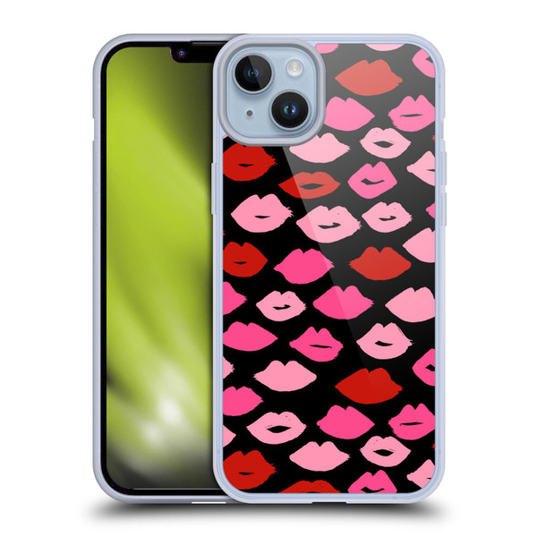 Andrea Lauren Design Lady Like Kisses Soft Gel Case for Apple iPhone 14 Plus