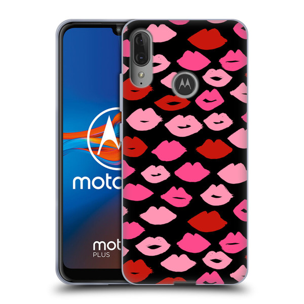 Andrea Lauren Design Lady Like Kisses Soft Gel Case for Motorola Moto E6 Plus