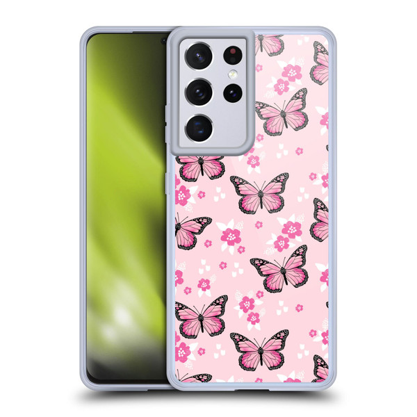 Andrea Lauren Design Lady Like Butterfly Soft Gel Case for Samsung Galaxy S21 Ultra 5G