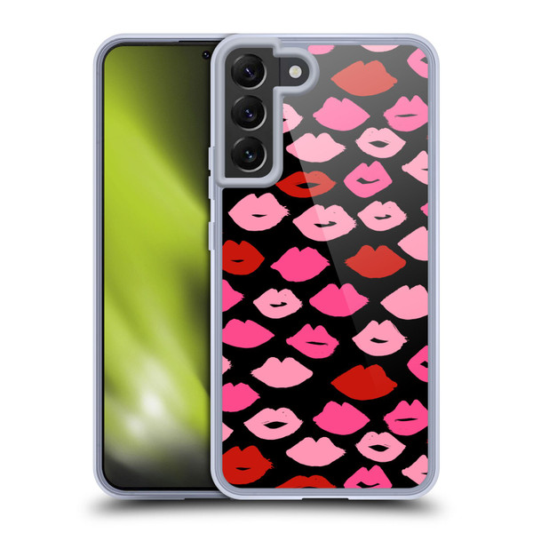 Andrea Lauren Design Lady Like Kisses Soft Gel Case for Samsung Galaxy S22+ 5G