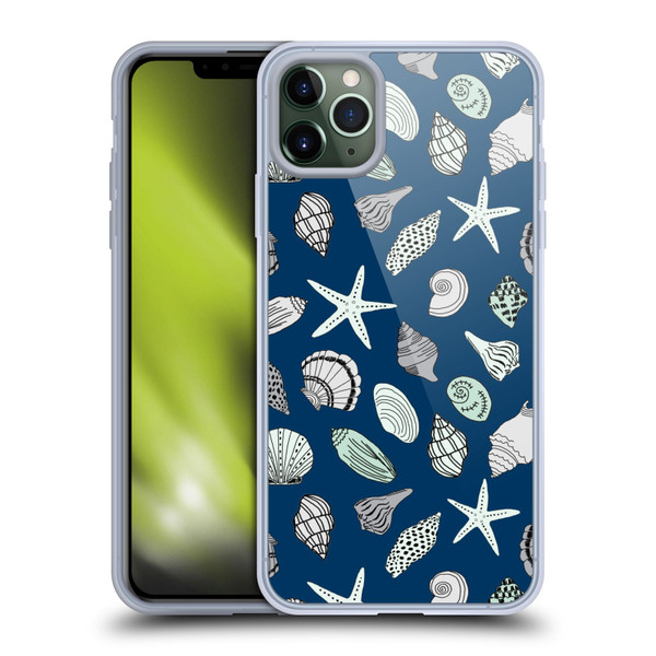 Andrea Lauren Design Sea Animals Shells Soft Gel Case for Apple iPhone 11 Pro Max