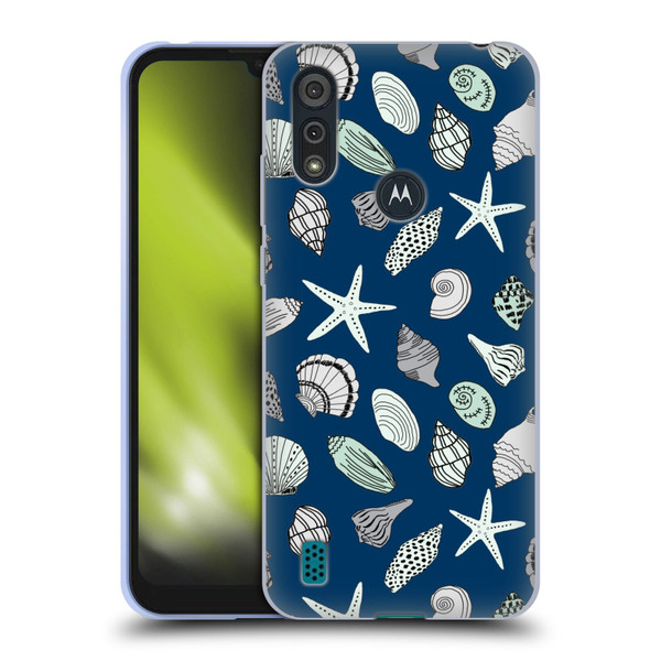 Andrea Lauren Design Sea Animals Shells Soft Gel Case for Motorola Moto E6s (2020)
