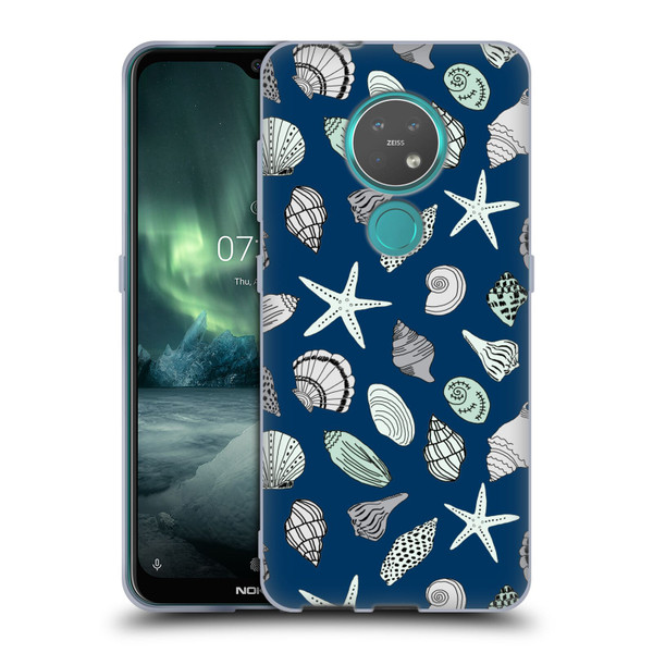 Andrea Lauren Design Sea Animals Shells Soft Gel Case for Nokia 6.2 / 7.2