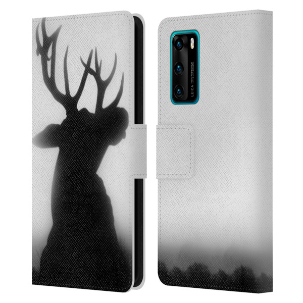 Dorit Fuhg Forest Deer Leather Book Wallet Case Cover For Huawei P40 5G