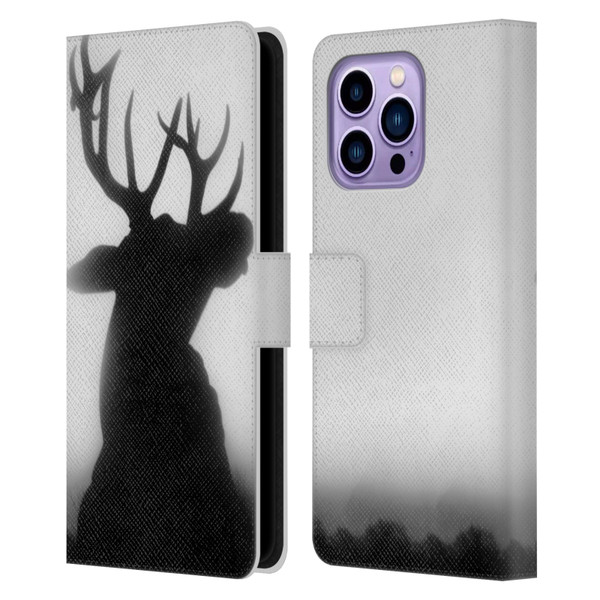 Dorit Fuhg Forest Deer Leather Book Wallet Case Cover For Apple iPhone 14 Pro Max