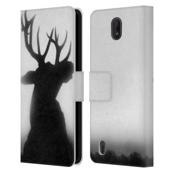 Dorit Fuhg Forest Deer Leather Book Wallet Case Cover For Nokia C01 Plus/C1 2nd Edition