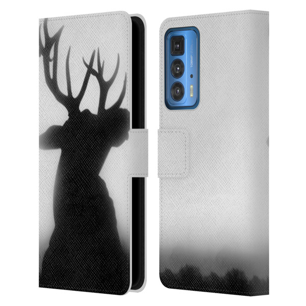 Dorit Fuhg Forest Deer Leather Book Wallet Case Cover For Motorola Edge 20 Pro