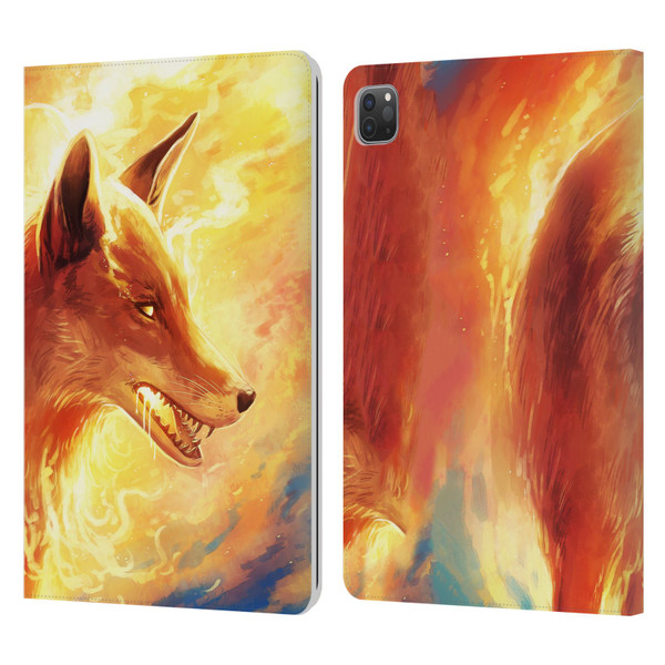 Jonas "JoJoesArt" Jödicke Wildlife Fire Fox Leather Book Wallet Case Cover For Apple iPad Pro 11 2020 / 2021 / 2022
