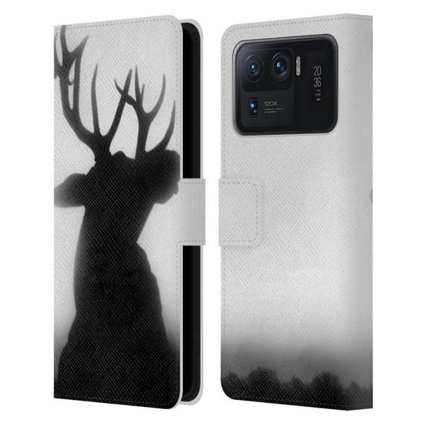 Dorit Fuhg Forest Deer Leather Book Wallet Case Cover For Xiaomi Mi 11 Ultra