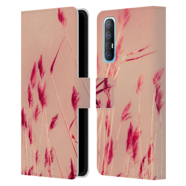Dorit Fuhg Nature Pink Summer Leather Book Wallet Case Cover For OPPO Find X2 Neo 5G