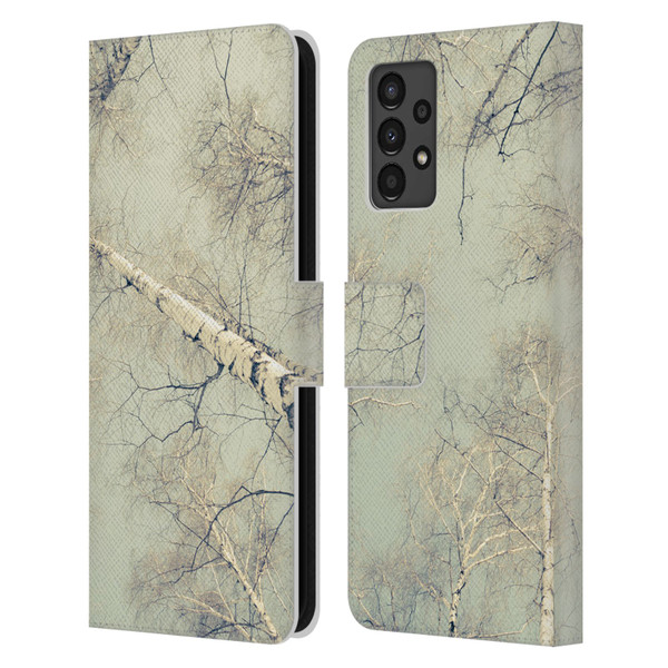 Dorit Fuhg Nature Birch Trees Leather Book Wallet Case Cover For Samsung Galaxy A13 (2022)
