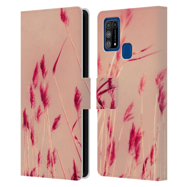 Dorit Fuhg Nature Pink Summer Leather Book Wallet Case Cover For Samsung Galaxy M31 (2020)