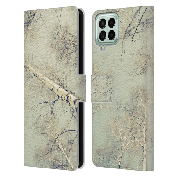 Dorit Fuhg Nature Birch Trees Leather Book Wallet Case Cover For Samsung Galaxy M53 (2022)