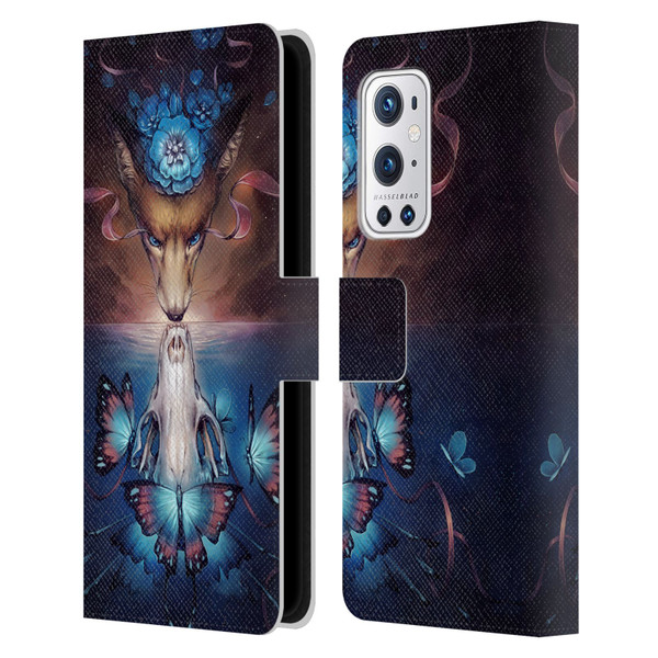 Jonas "JoJoesArt" Jödicke Wildlife 2 Beautiful Death Leather Book Wallet Case Cover For OnePlus 9 Pro