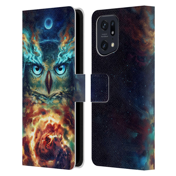 Jonas "JoJoesArt" Jödicke Wildlife 2 Aurowla Leather Book Wallet Case Cover For OPPO Find X5