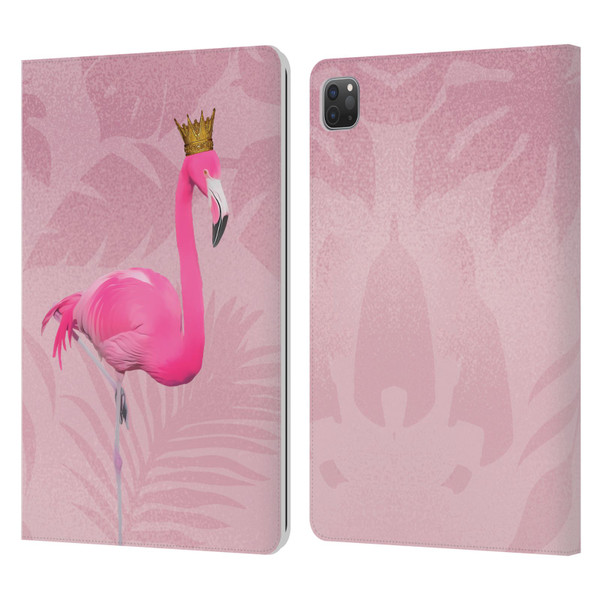 LebensArt Assorted Designs Flamingo King Leather Book Wallet Case Cover For Apple iPad Pro 11 2020 / 2021 / 2022