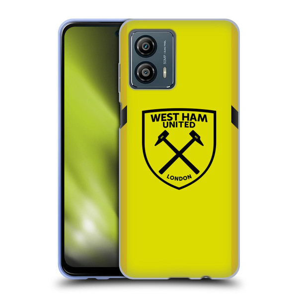 West Ham United FC 2023/24 Crest Kit Away Goalkeeper Soft Gel Case for Motorola Moto G53 5G