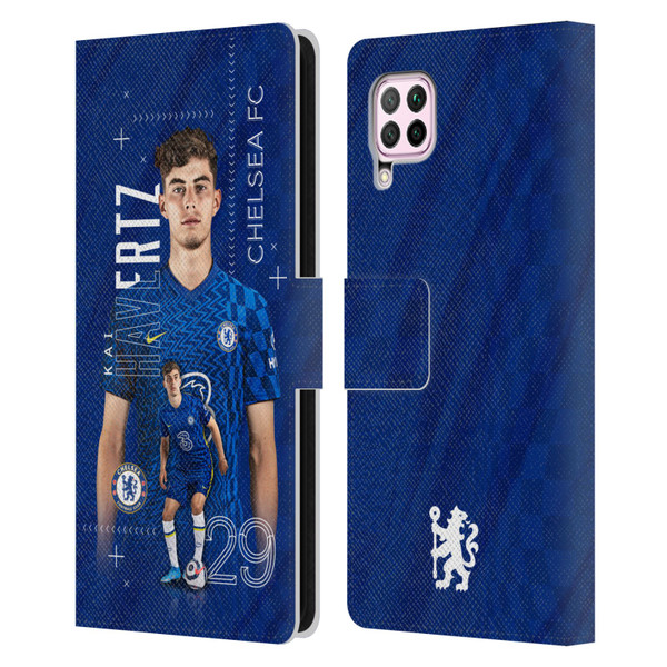 Chelsea Football Club 2021/22 First Team Kai Havertz Leather Book Wallet Case Cover For Huawei Nova 6 SE / P40 Lite