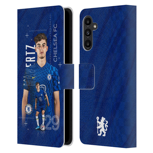 Chelsea Football Club 2021/22 First Team Kai Havertz Leather Book Wallet Case Cover For Samsung Galaxy A13 5G (2021)