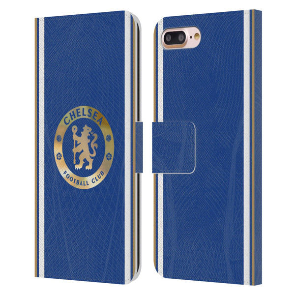 Chelsea Football Club 2023/24 Kit Home Leather Book Wallet Case Cover For Apple iPhone 7 Plus / iPhone 8 Plus