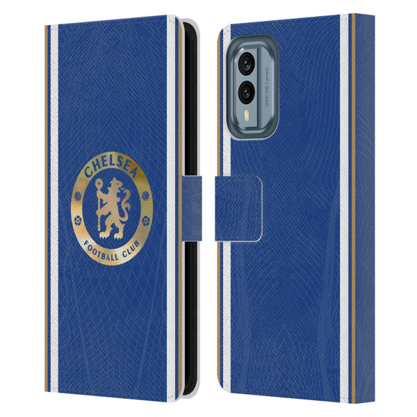 Chelsea Football Club 2023/24 Kit Home Leather Book Wallet Case Cover For Nokia X30