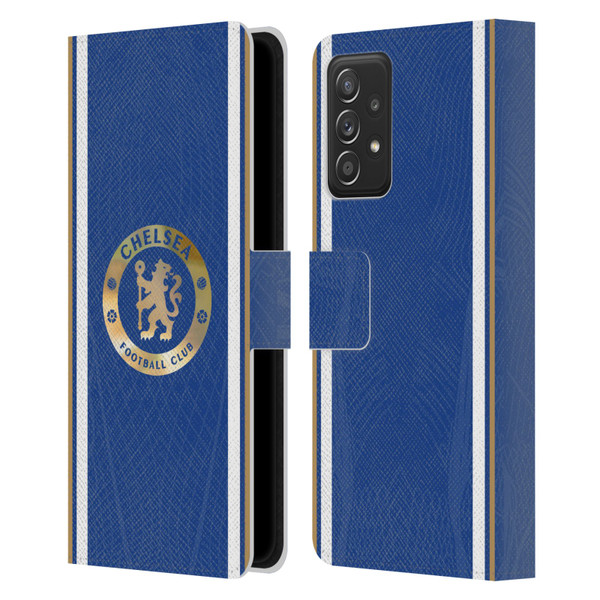Chelsea Football Club 2023/24 Kit Home Leather Book Wallet Case Cover For Samsung Galaxy A52 / A52s / 5G (2021)