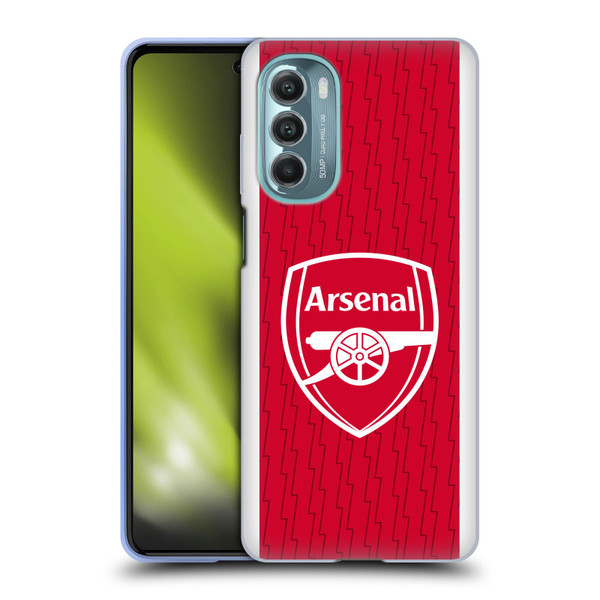 Arsenal FC 2023/24 Crest Kit Home Soft Gel Case for Motorola Moto G Stylus 5G (2022)