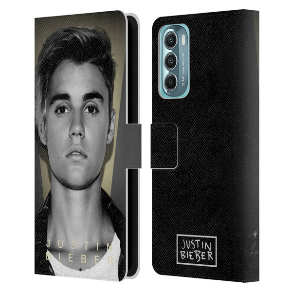 Justin Bieber Purpose B&w What Do You Mean Shot Leather Book Wallet Case Cover For Motorola Moto G Stylus 5G (2022)