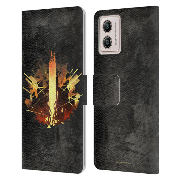 EA Bioware Dragon Age Heraldry Chantry Leather Book Wallet Case Cover For Motorola Moto G53 5G