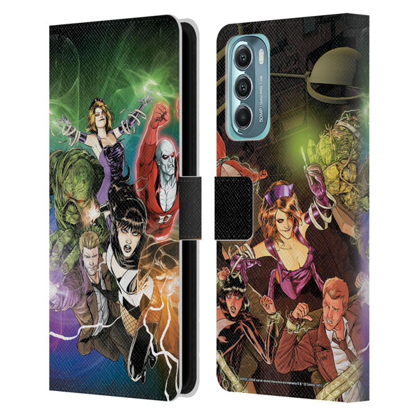 Justice League DC Comics Dark Comic Art #30 Group Leather Book Wallet Case Cover For Motorola Moto G Stylus 5G (2022)