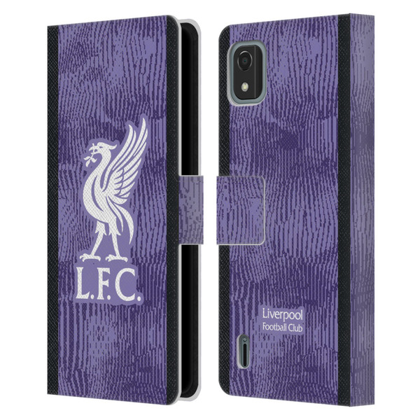 Liverpool Football Club 2023/24 Third Kit Leather Book Wallet Case Cover For Nokia C2 2nd Edition