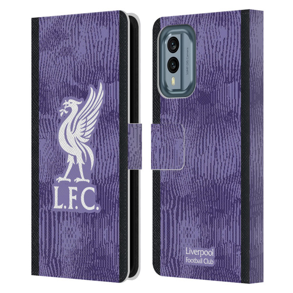 Liverpool Football Club 2023/24 Third Kit Leather Book Wallet Case Cover For Nokia X30