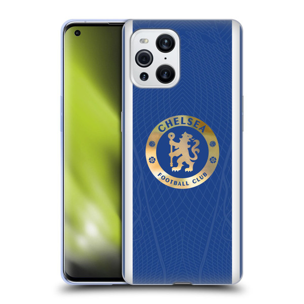 Chelsea Football Club 2023/24 Kit Home Soft Gel Case for OPPO Find X3 / Pro
