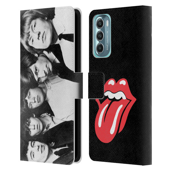 The Rolling Stones Graphics Classic Group Photo Leather Book Wallet Case Cover For Motorola Moto G Stylus 5G (2022)