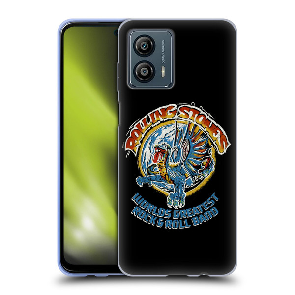 The Rolling Stones Graphics Greatest Rock And Roll Band Soft Gel Case for Motorola Moto G53 5G