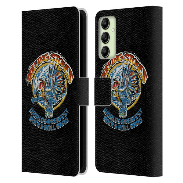 The Rolling Stones Graphics Greatest Rock And Roll Band Leather Book Wallet Case Cover For Samsung Galaxy A14 5G