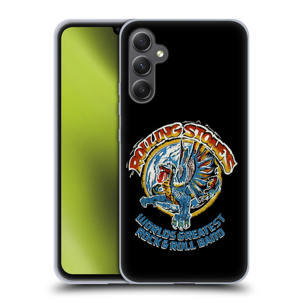 The Rolling Stones Graphics Greatest Rock And Roll Band Soft Gel Case for Samsung Galaxy A34 5G